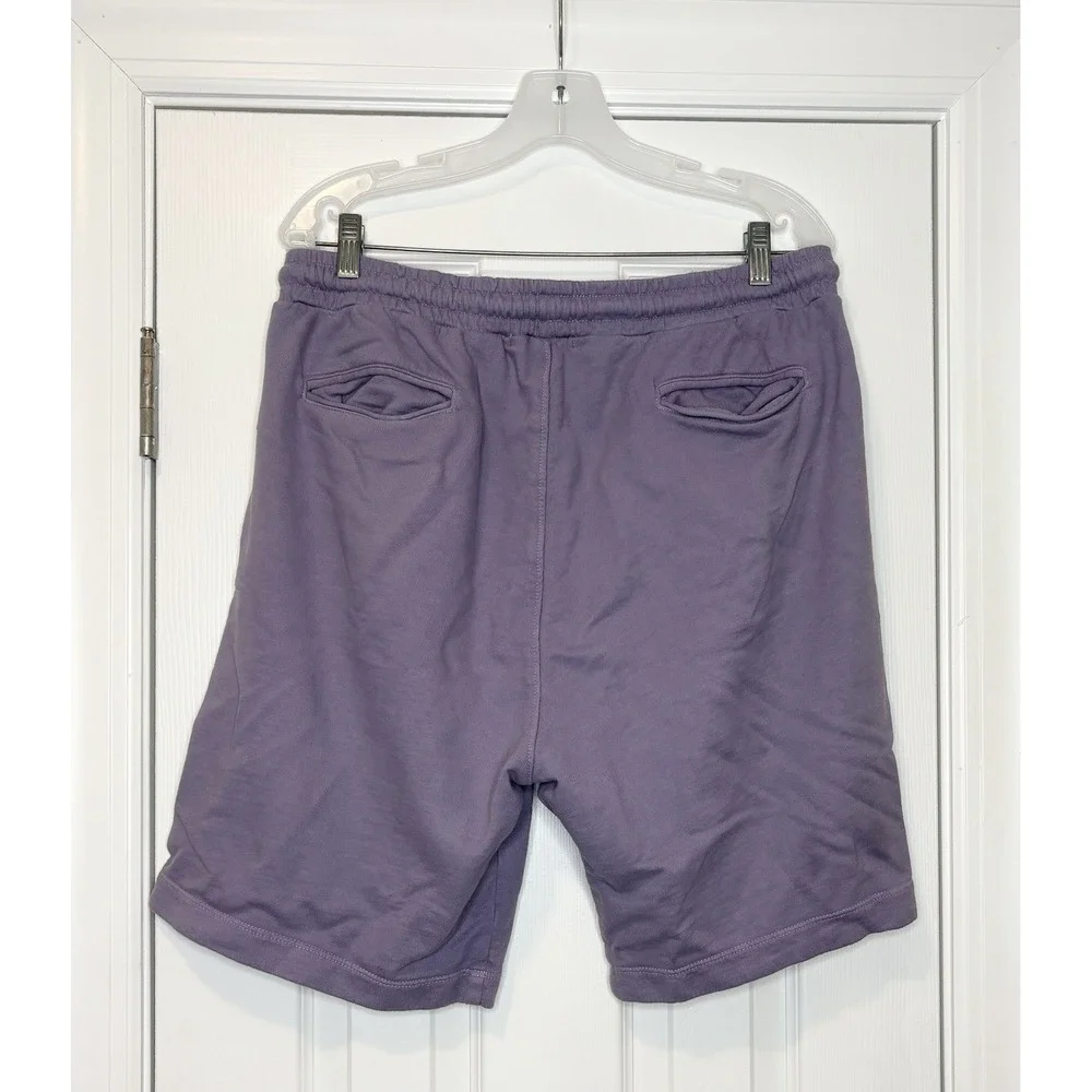 Adam Mar Mens Drawstring‎ Sweat Shorts Purple XL
